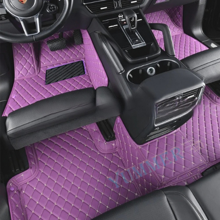 Purple Car Mats Set