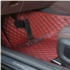 Tapis de voiture personnalisés de luxe marron 