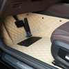 Tapis de voiture personnalisés de luxe marron 