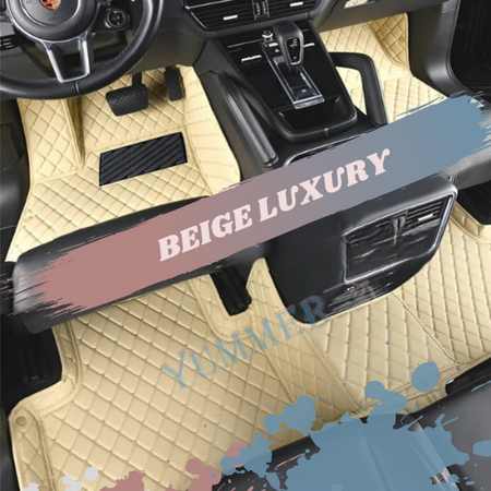 Beige Luxury Car Mats Set