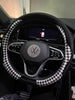 Winter Plush Steering Wheel Cover For Men And Women Universal 38CM Cute Cartoon Warm Non-Slip Winter Short Plush CarHandle Cover