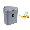 Multi-functional wall-mounted kitchen trash can