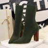 Damenstiefel Chunky Blockabsatz 